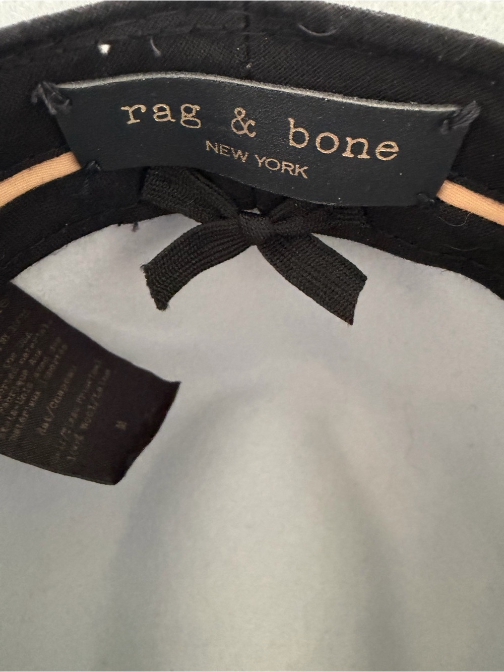 rag & bone Light Gray Wool Fedora with Ribbon Detail - Picture 3 of 6